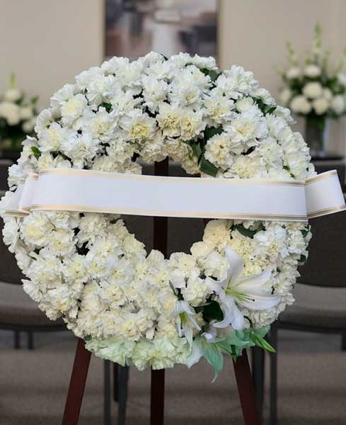 Corona de flores funeral